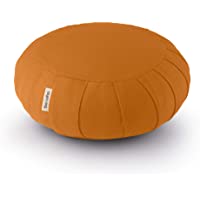 basaho Classic Zafu Cojín de Meditación | Algodón Orgánico (Certificación Gots) | Cáscara de Trigo Sarraceno | Funda…